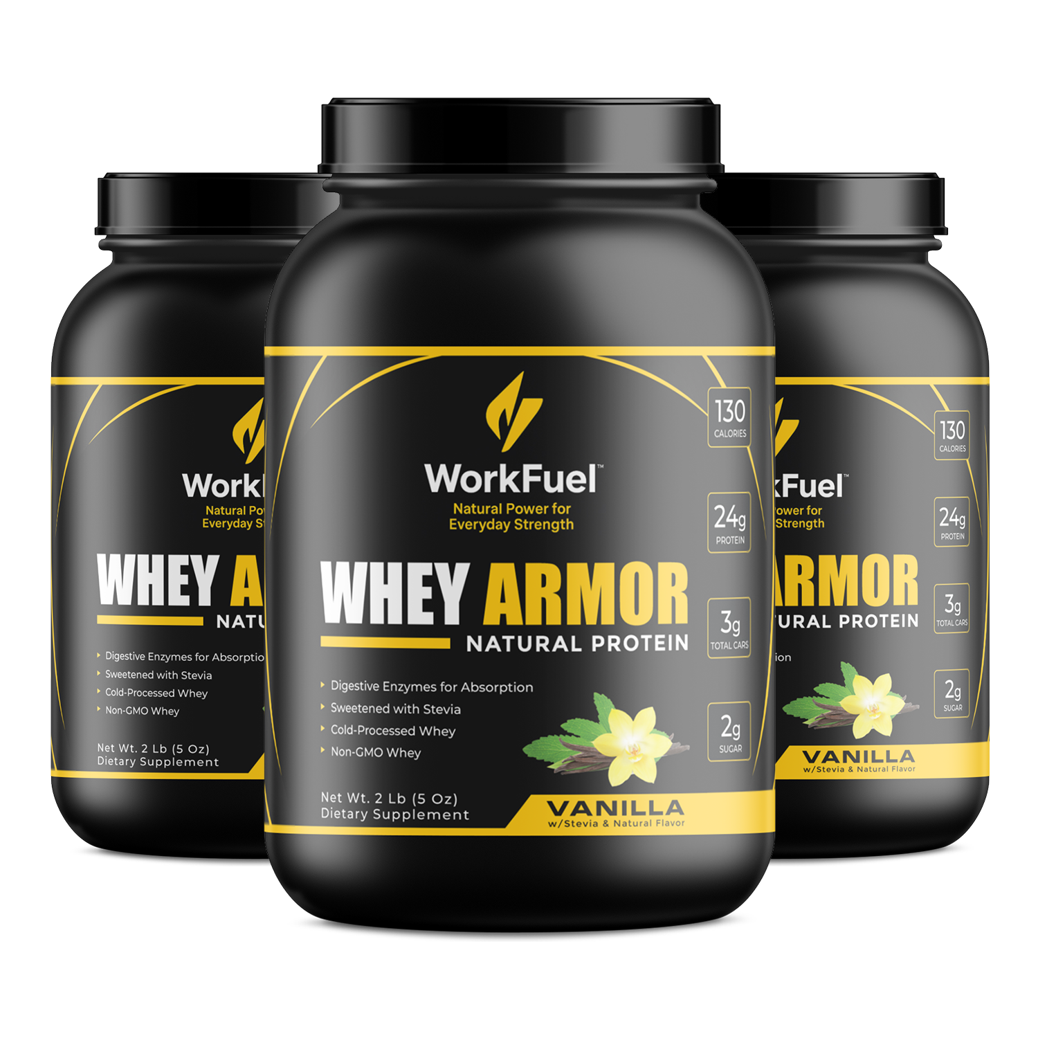 Whey Armor Natural Vanilla 90-days