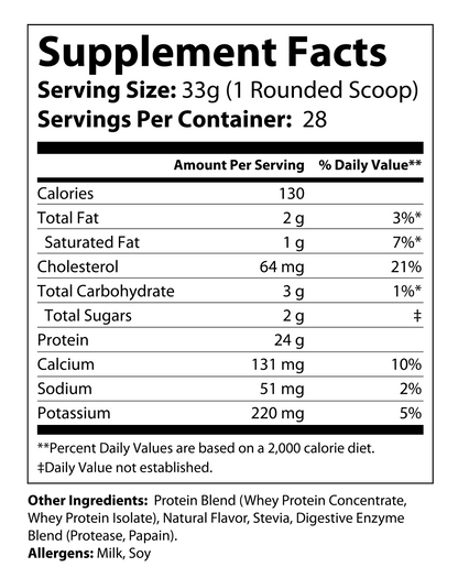 Whey Armor Natural Vanilla 90-days